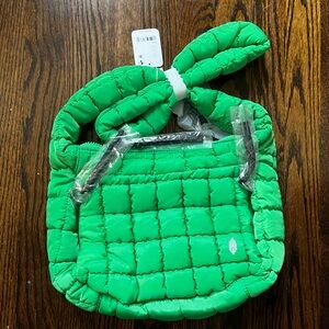 FP Movement by Free People Green Quilted Bag